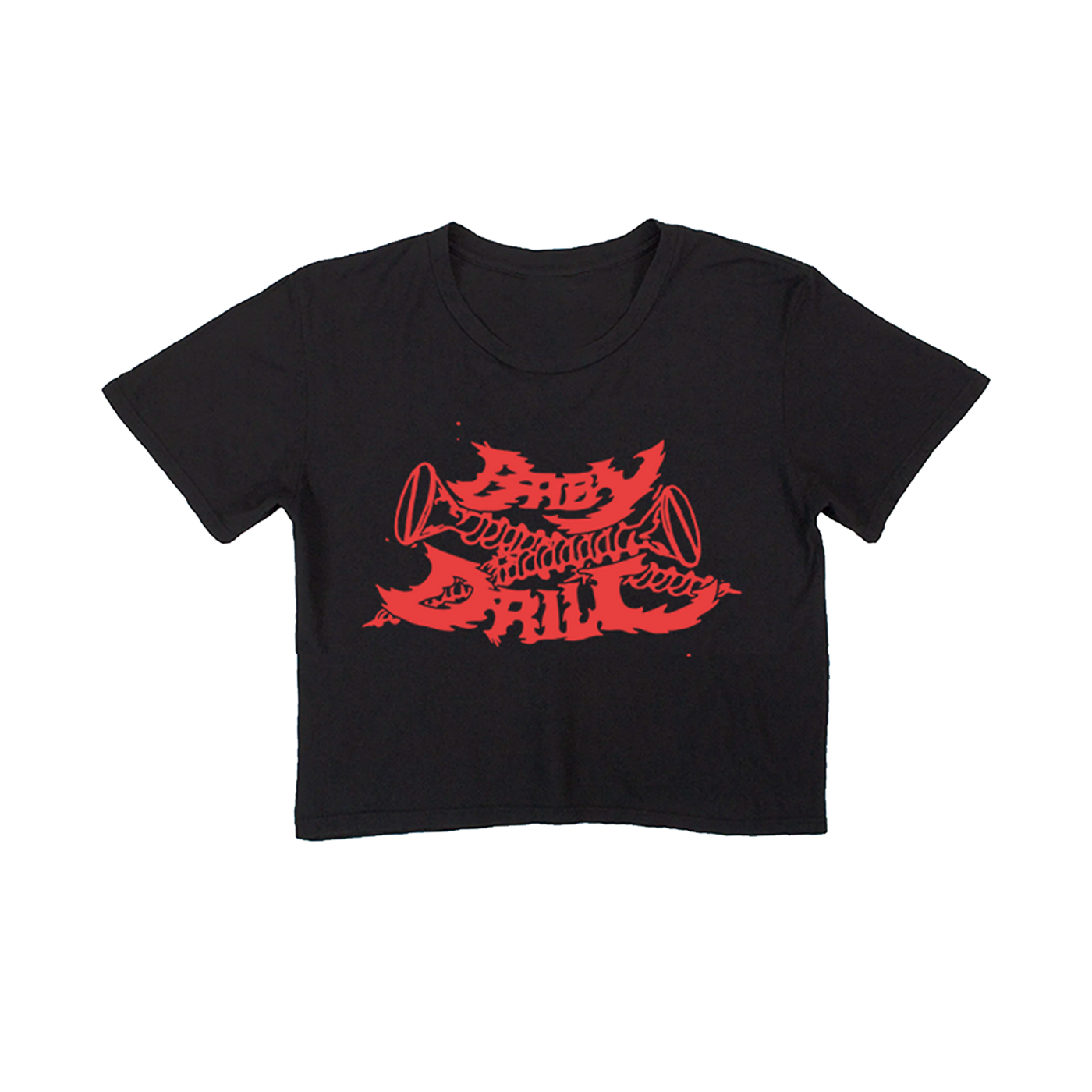 Baby Drill Crop (Black)