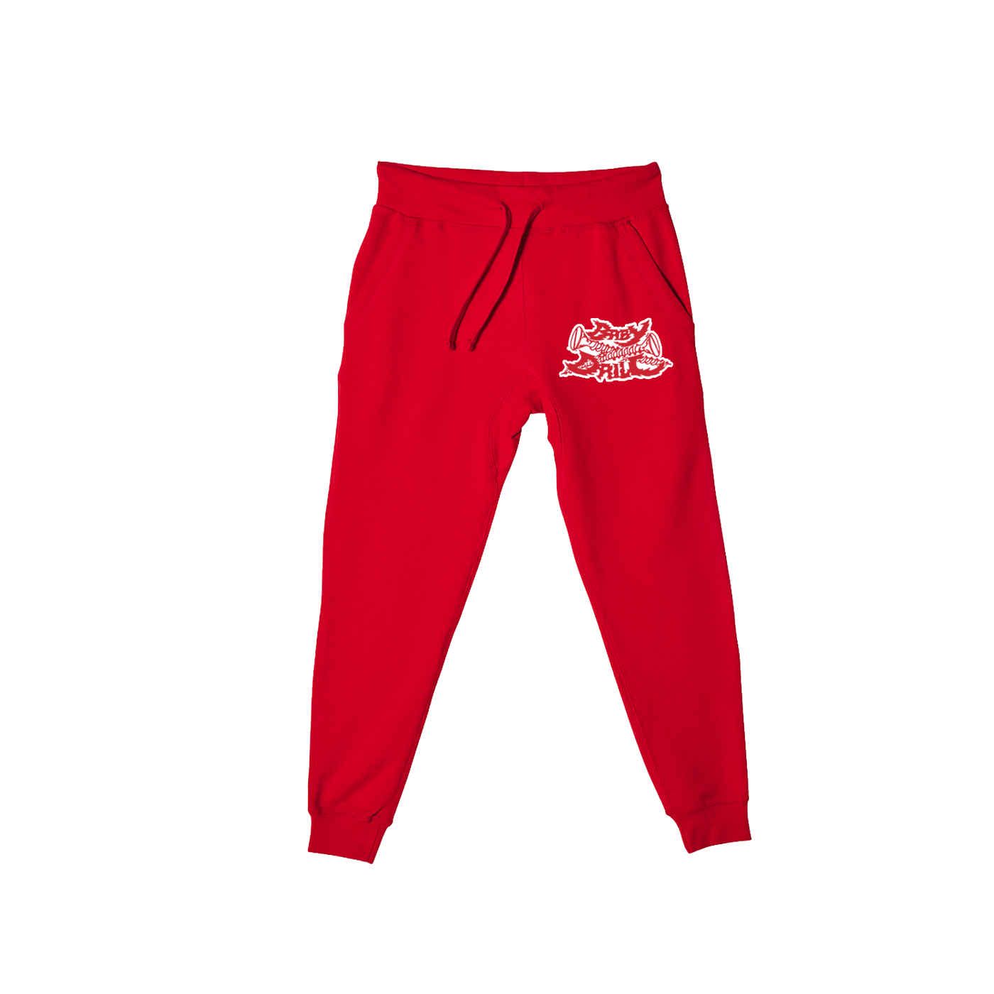 Baby Drill Joggers (Red)